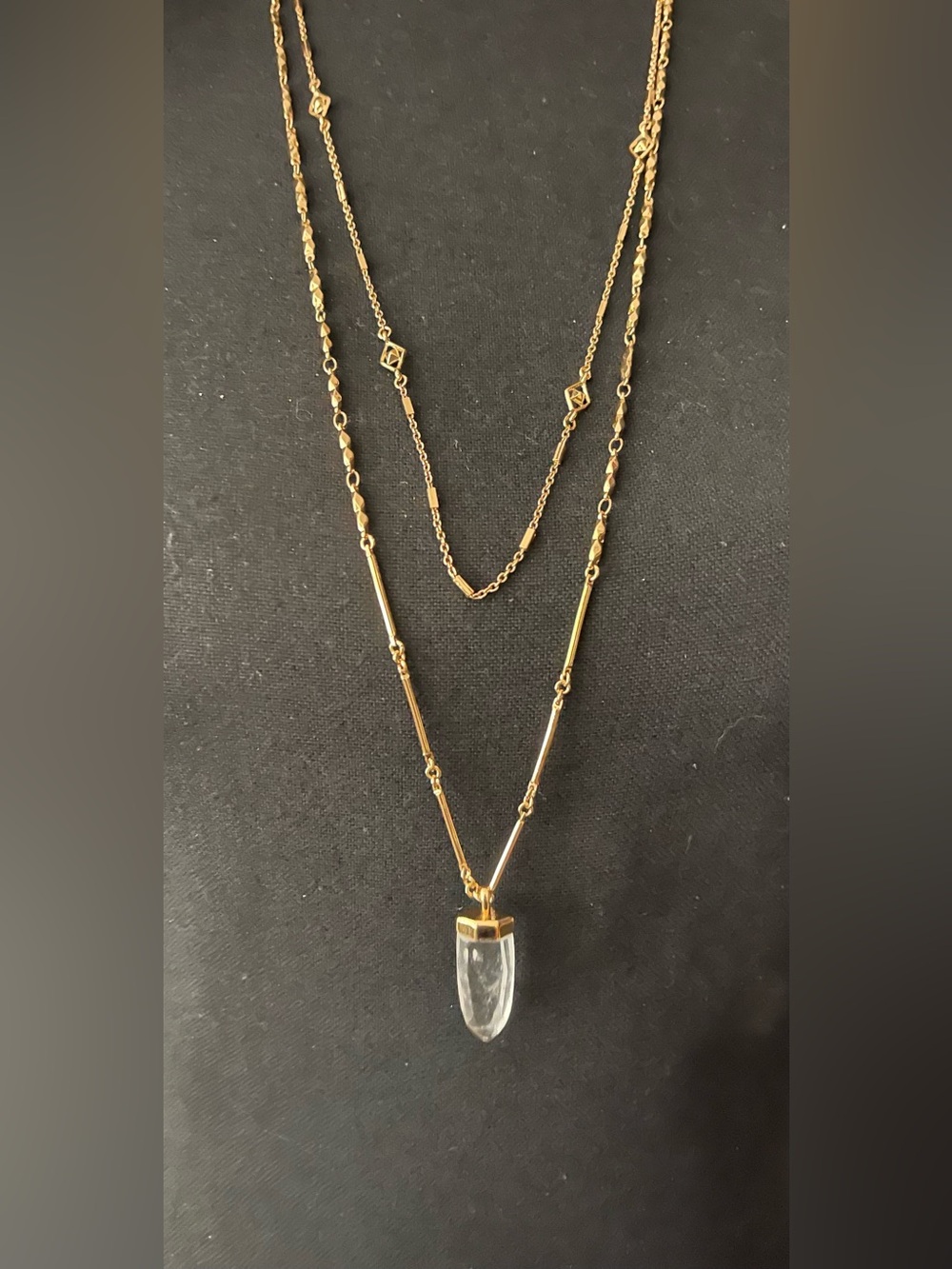 Aria Clear Pendant Stella & Dot necklace - N487G